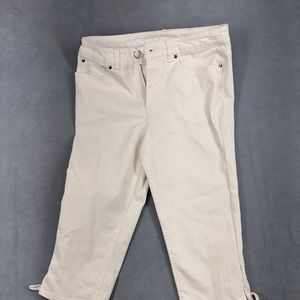 White pull on jeans size 4